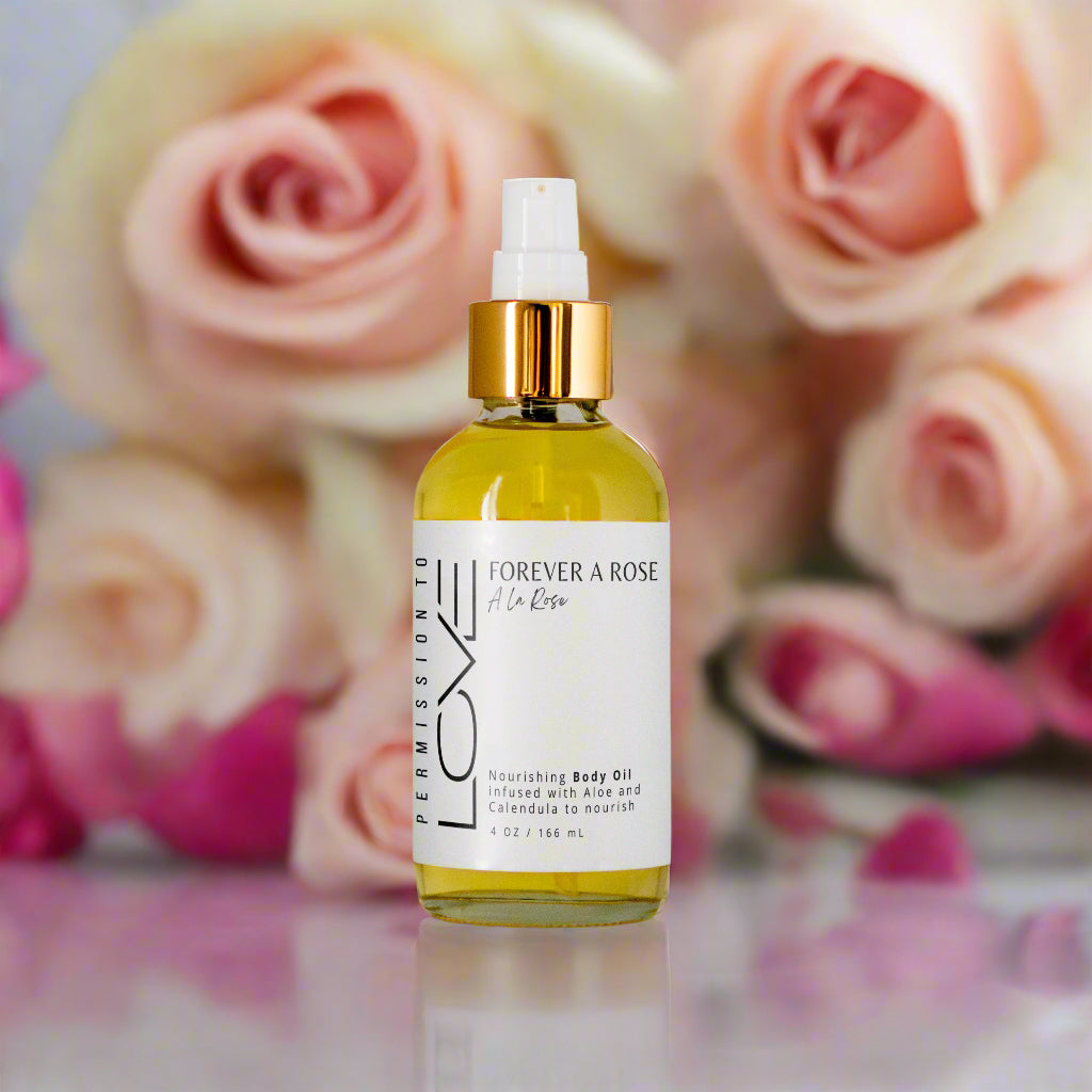 rose lychee body oil