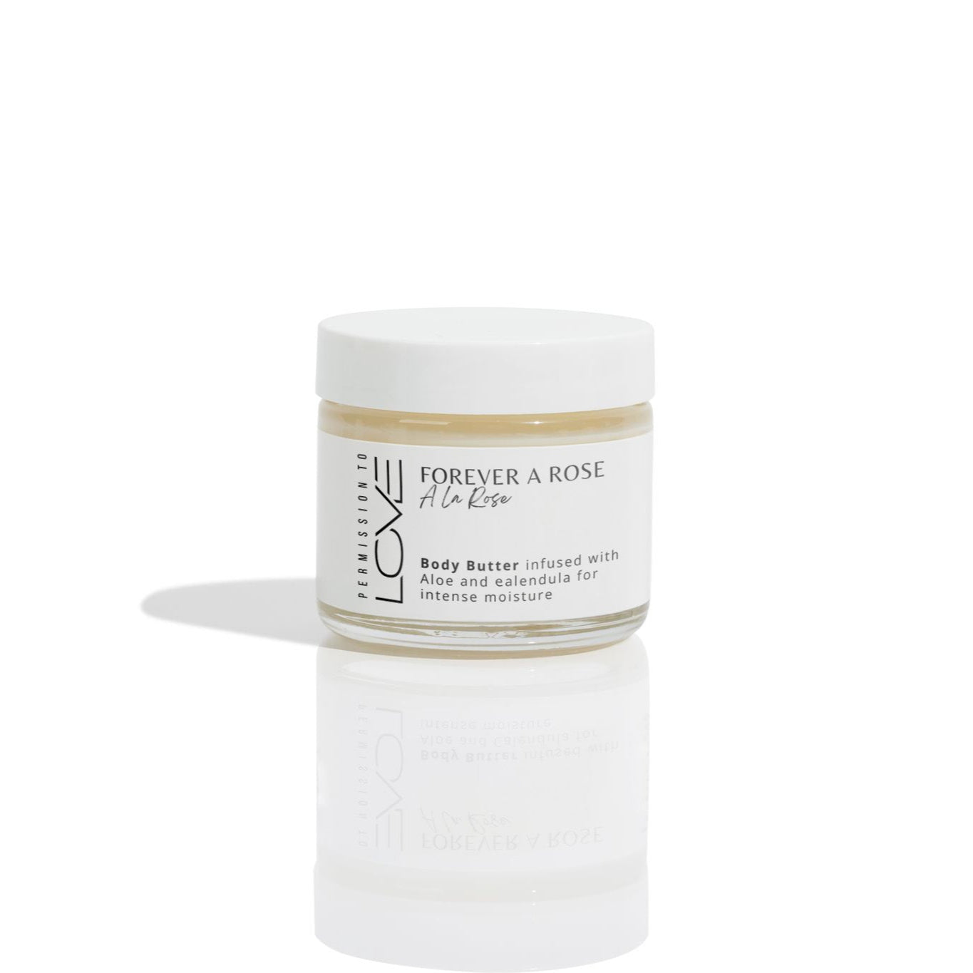 Body Cream Jar Rose Fragrance