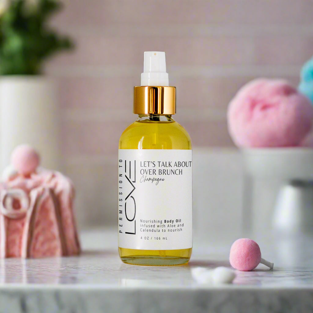 Champagne scented body oil
